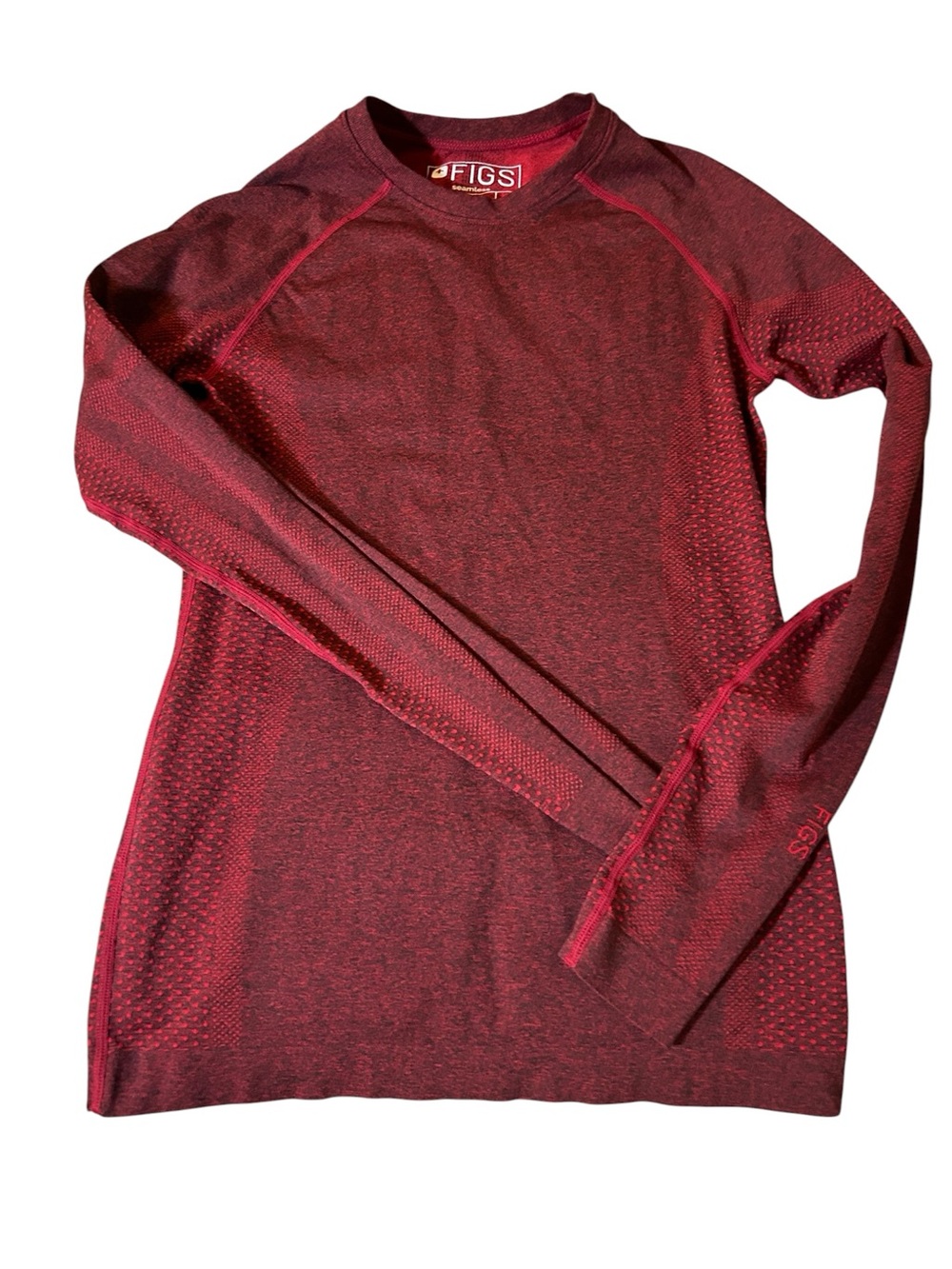 Figs Salta Seamless Tops Bundle - Magenta / Heather Gray / Maroon - Picture 2 of 6